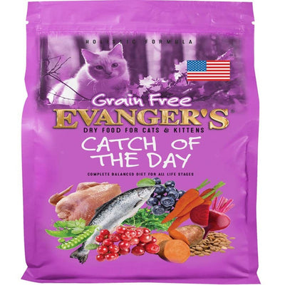 Evanger's Catch of the Day GF Dry Cat Food, Chicken, 4.4 lb
