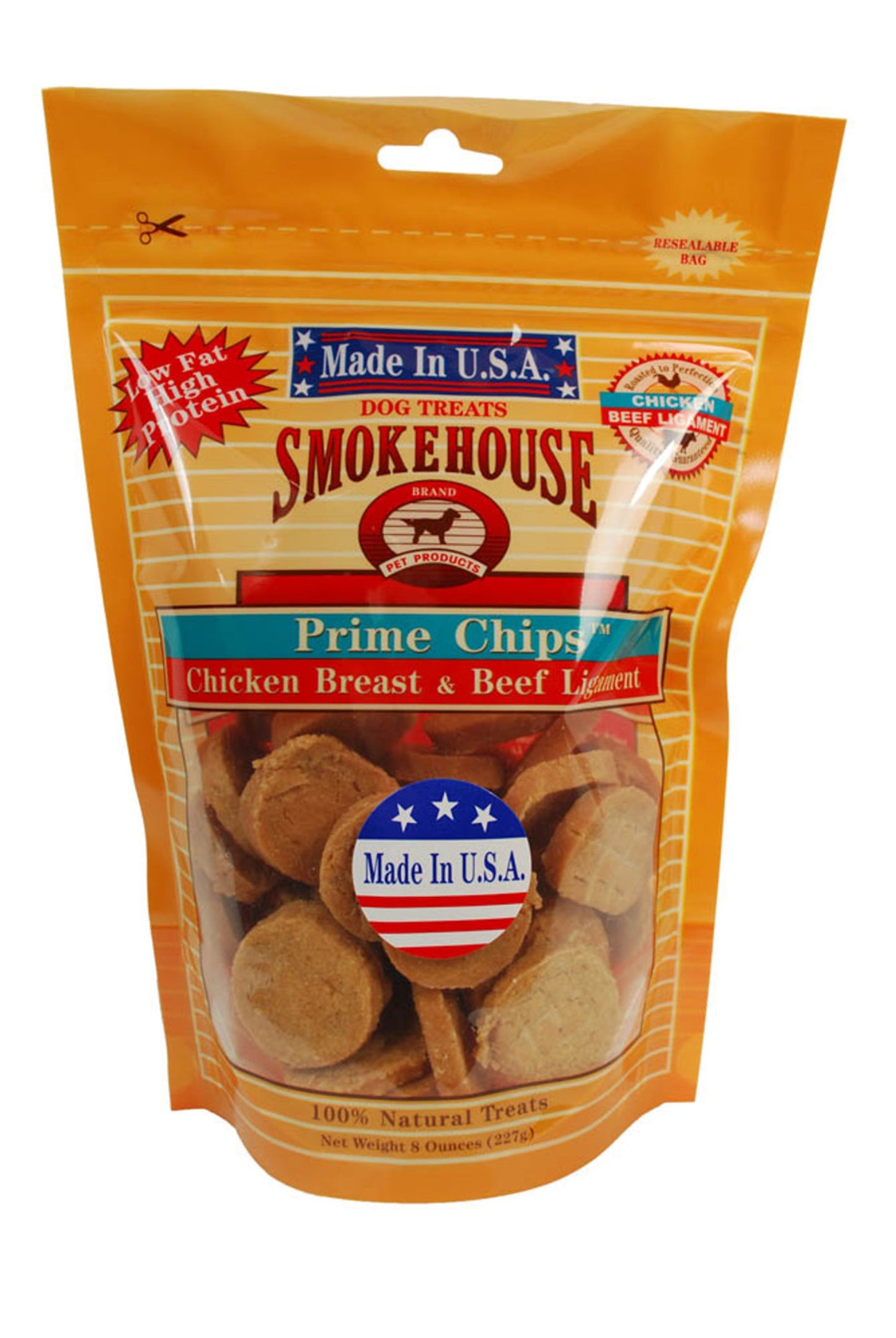 Smokehouse USA Made Prime Chips Dog Treat Chicken & Turkey, 16 oz