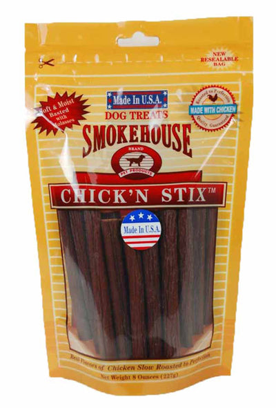 Smokehouse USA Made Chicken Stix Dog Treats, 8 oz