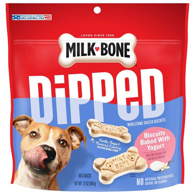 Milk-Bone Dipped Dog Treats Yogurt 12 oz - Pets Perfect