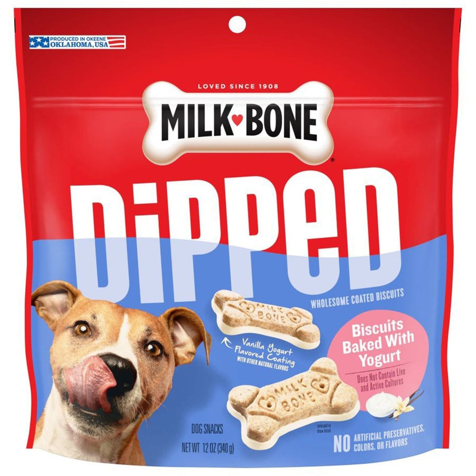 Milk-Bone Dipped Dog Treats Yogurt 12 oz - Pets Perfect