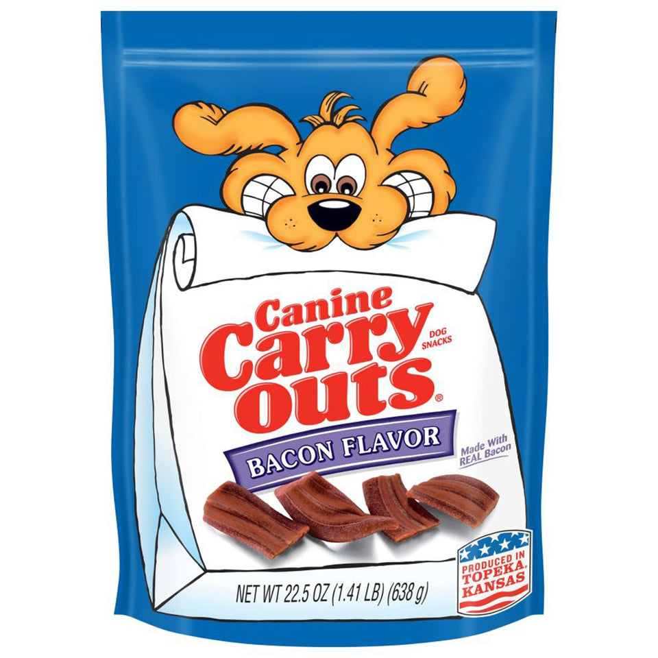 Canine Carry Outs Bacon Flavor Dog Treats, 22.5 oz