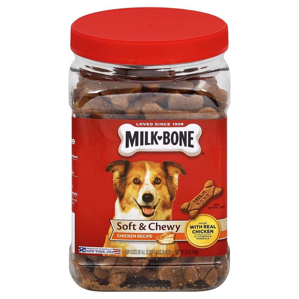Milk-Bone Soft & Chewy Dog Treats Chicken, 25 oz