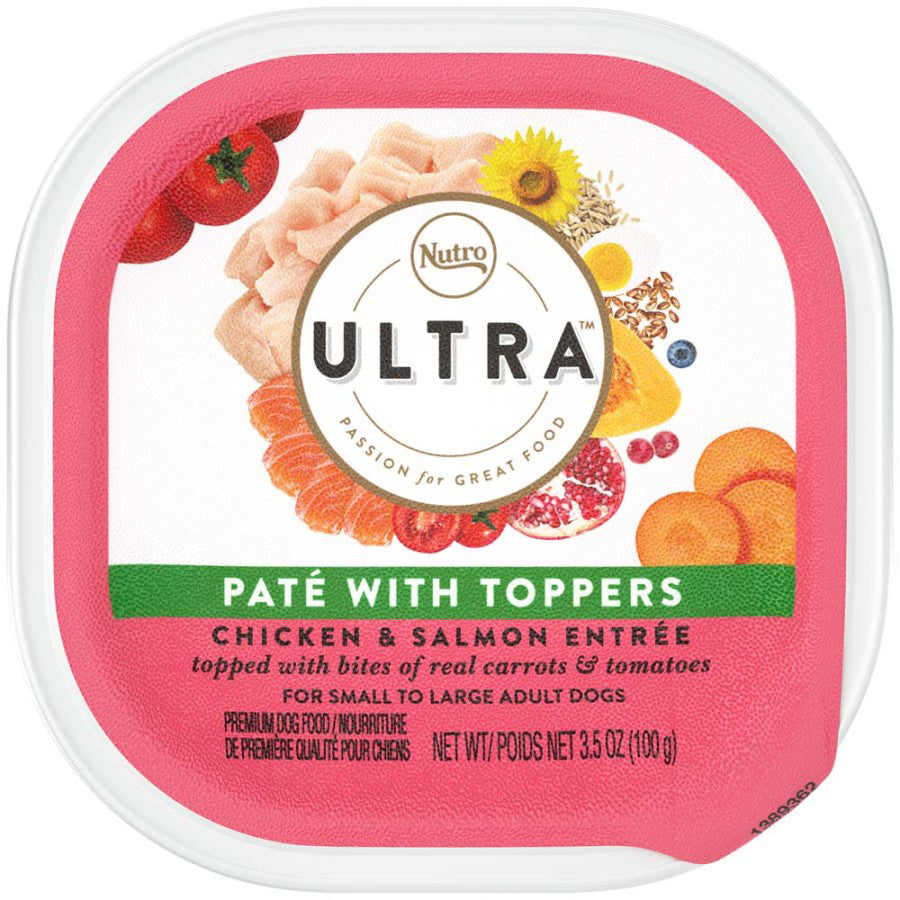 Nutro Ultra GF Paté with Toppers Adult Wet Dog Food Chicken with