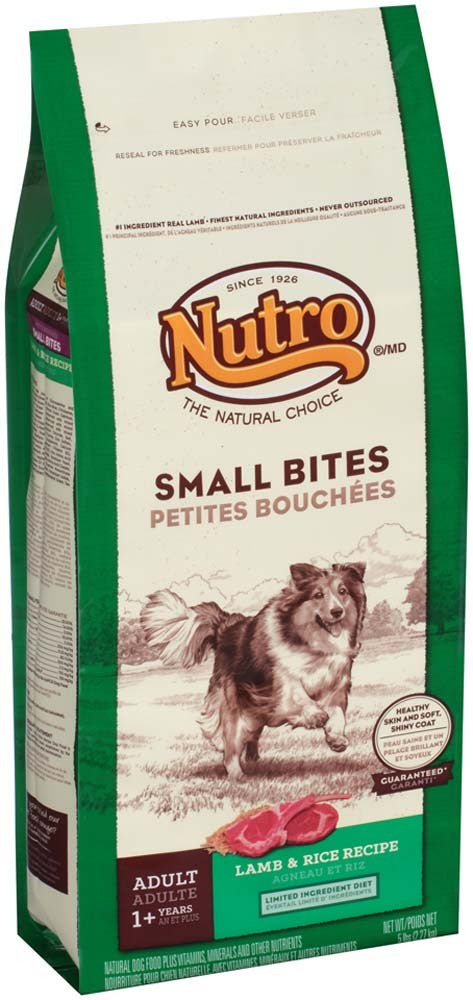 Nutro Products Natural Choice Small Bites Adult Dry Dog Food Lamb & Brown Rice 5 lb
