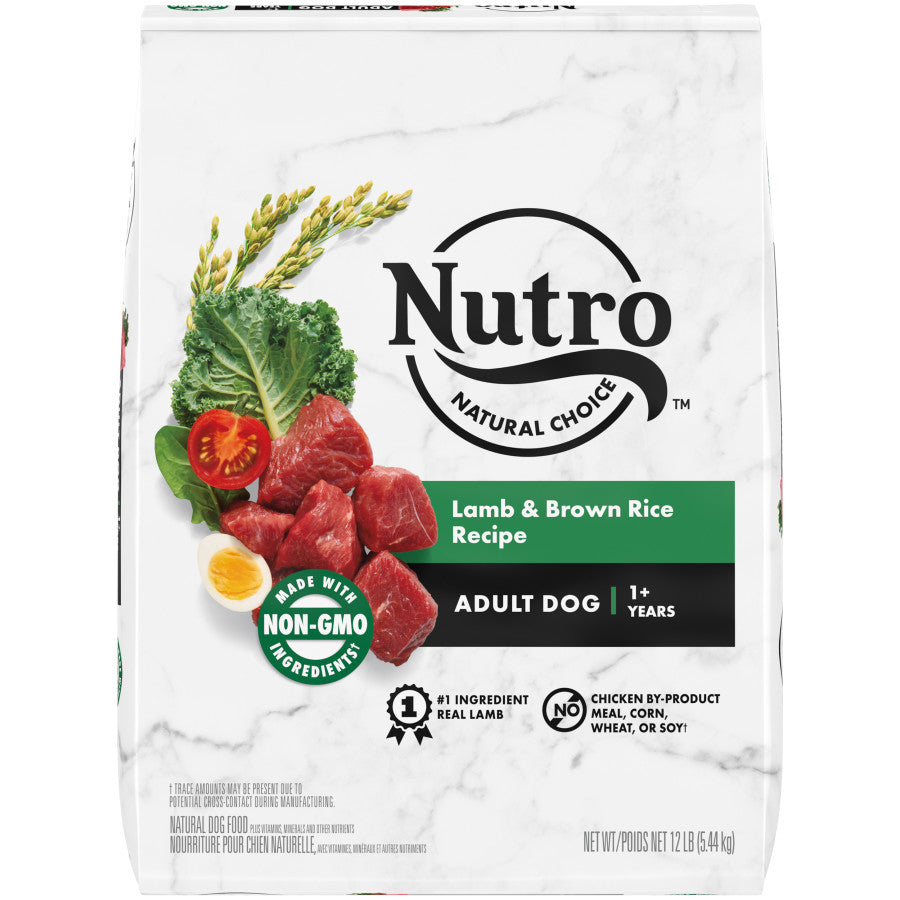 Nutro Products Natural Choice Adult Dry Dog Food Lamb & Brown Rice, 12 lb