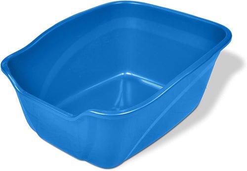 Van Ness Plastics Cat Litter Pan Blue Large (Case of 12) - Pets Perfect