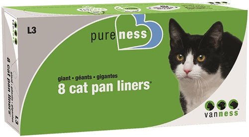 Van Ness Plastics Cat Pan Liner - Giant Size, White, 8 ct