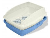 Van Ness Plastics Framed Sifting Cat Litter Pan White, Blue, /, view 2