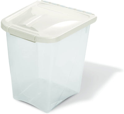 Van Ness Plastics Pet Dog Food Container/Dispenser White, Clear, 10 lb