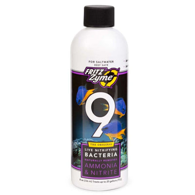 Fritz FritzZyme 9 Saltwater Live Nitrifying Bacteria 1ea/8 floz.