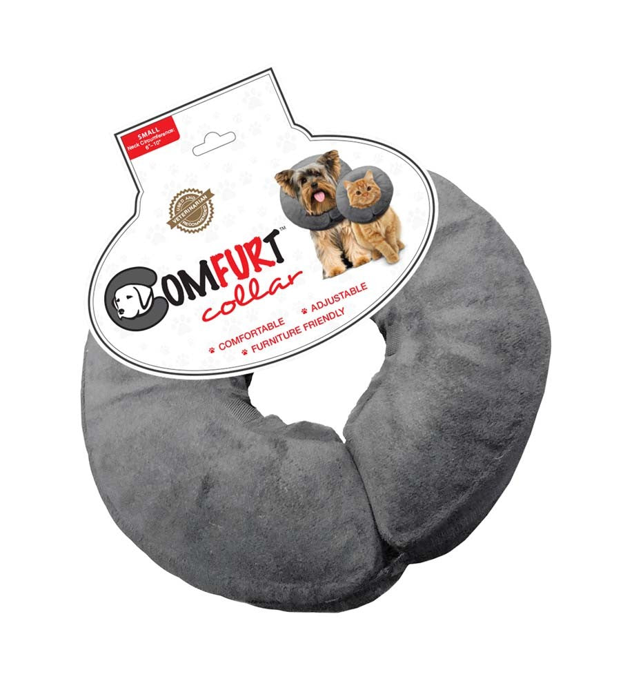 Arlee Pet Products Poly Filled Adjustable E-Dog Collar Charcoal Small