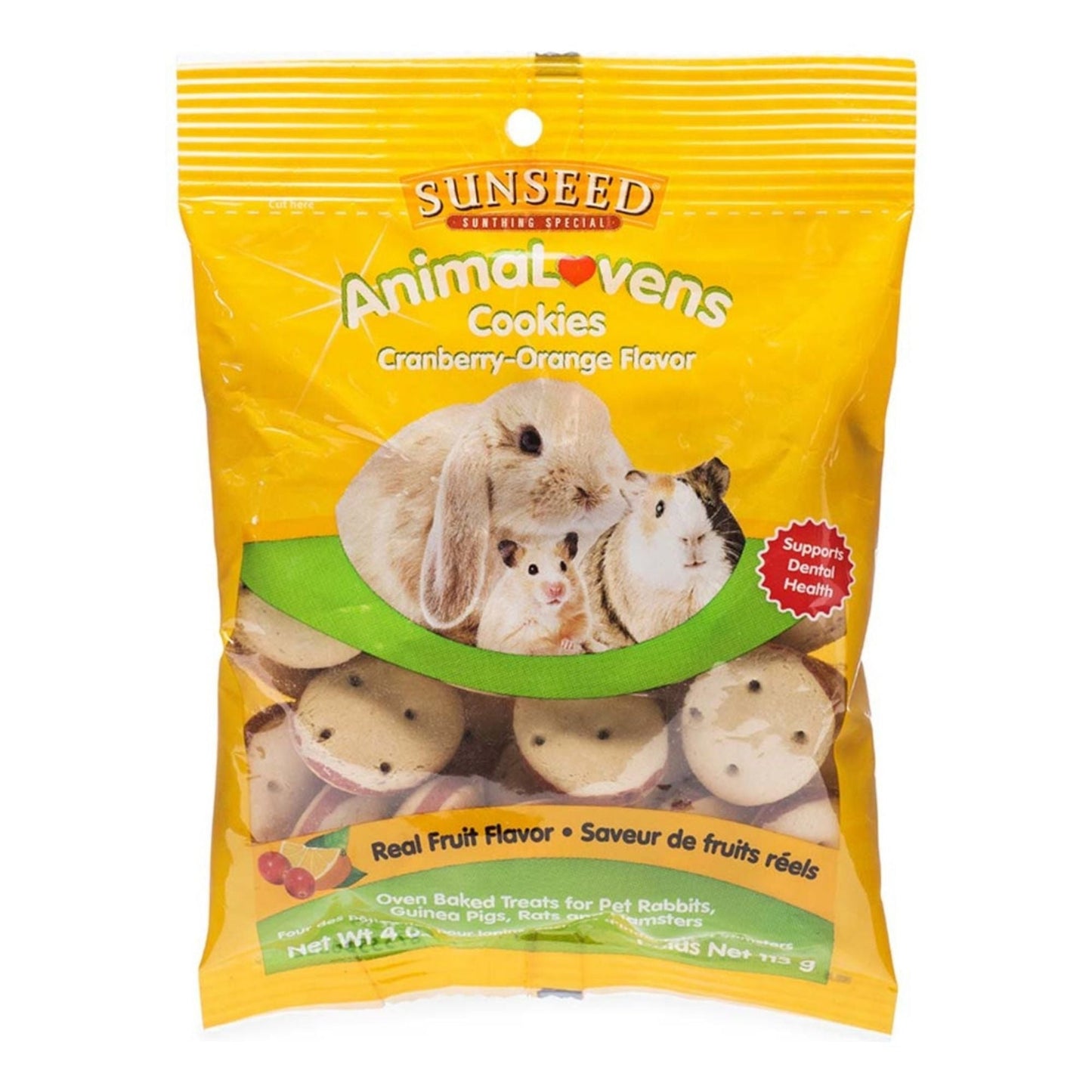 Sun Seed AnimaLovens Small Animal Treats Cranberry & Orange, 1ea/4oz.