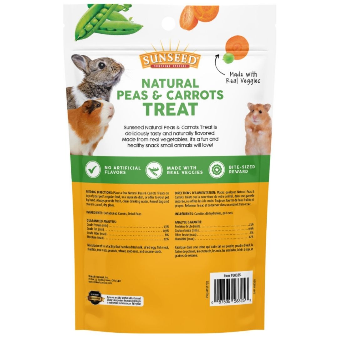 Sun Seed Peas &, Carrot Small Animal Treat, 3.5 oz