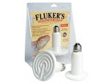 Fluker's Ceramic Heat Emitter for Reptiles - 24-Hour Infrared Heat Source, 100 Watts