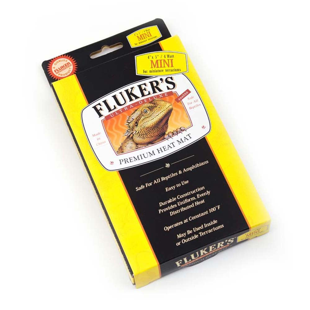 Fluker's Ultra-Deluxe Premium Heat Mat for Reptiles, 4 in x 5 in Mini