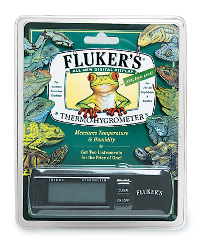 Fluker's Digital Thermo-Hygrometer - Black