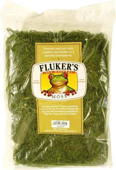 Fluker's All Natural Moss Bedding Substrate, Green, 8 qt, Large