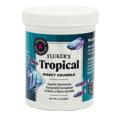 Flukers Tropical Fish Food Crumble 3oz.