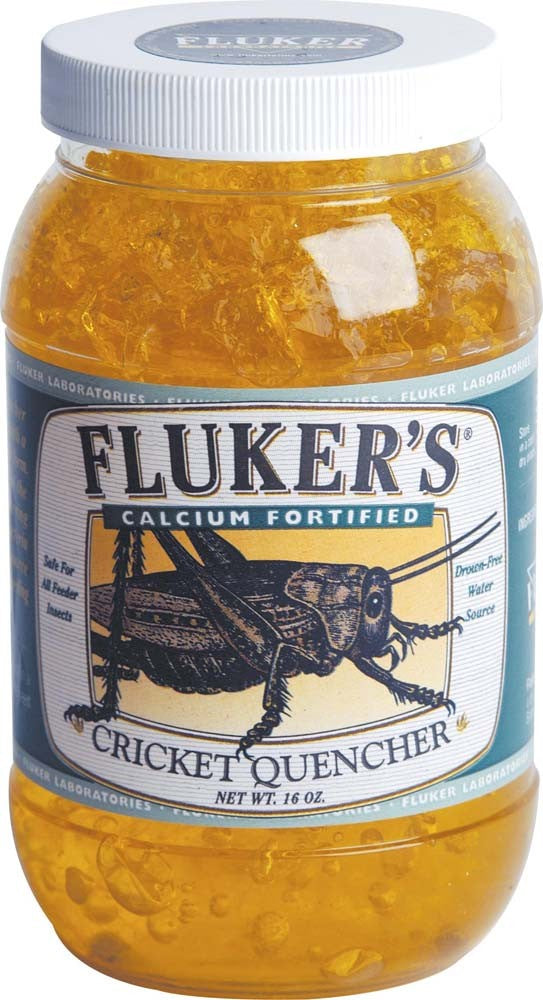 Fluker's Calcium Fortified Cricket Quencher - Hydration Gel for Feeder Insects, 16 oz