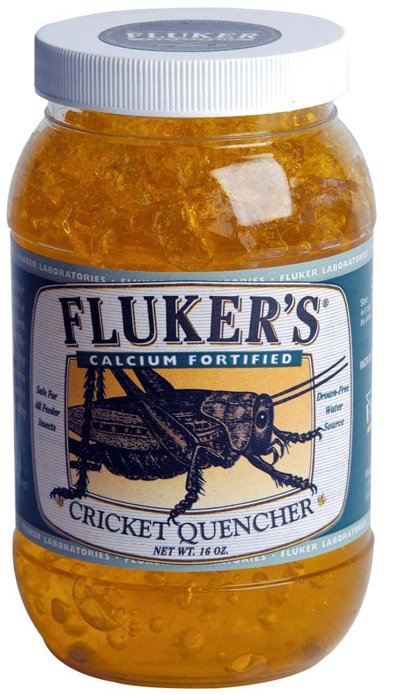 Fluker's Calcium Fortified Cricket Quencher - Hydration Gel for Feeder Insects, 8 oz