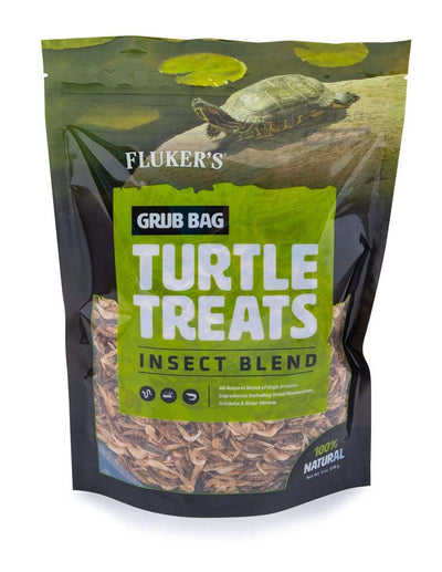 Flukers Grub Bag Turtle Treat Insect Blend Dry Food 6 oz