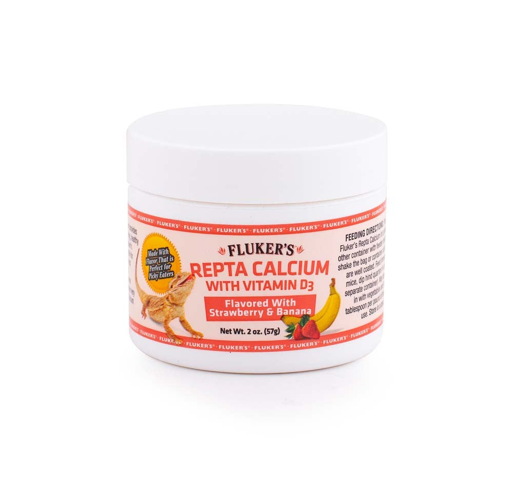 Fluker's Repta Strawberry-Banana Flavored Calcium with Vitamin D3, 2 oz