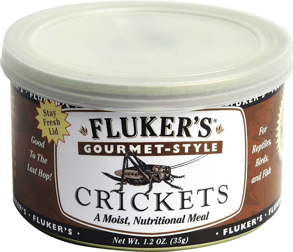 Fluker's Gourmet-Style Canned Crickets Reptile Wet Food, 1.2 oz
