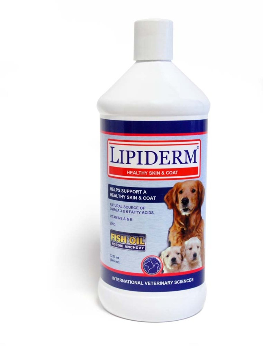 LIPIDERM Liquid Skin & Coat Supplement for Dogs & Cats 32 fl oz