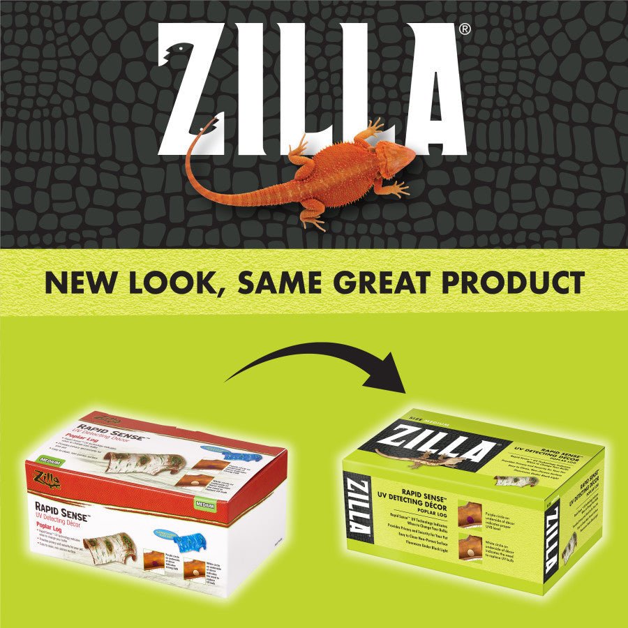 Zilla Rapid Sense UV Detecting Decor - Medium Poplar Log, view 7