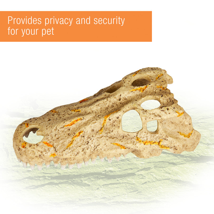 Zilla Rapid Sense UV-Detecting Decor - Medium Crocodile Skull