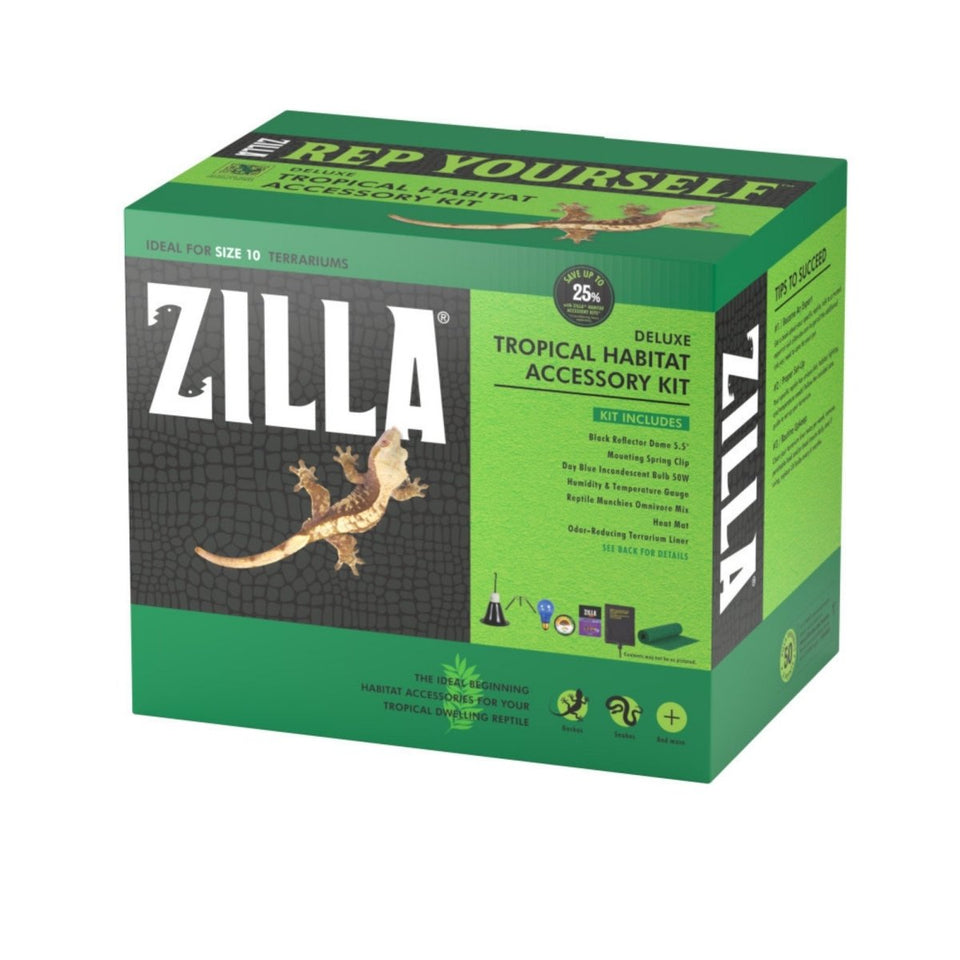 Zilla Tropical Habitat Accessory Kit for Juvenile Reptiles