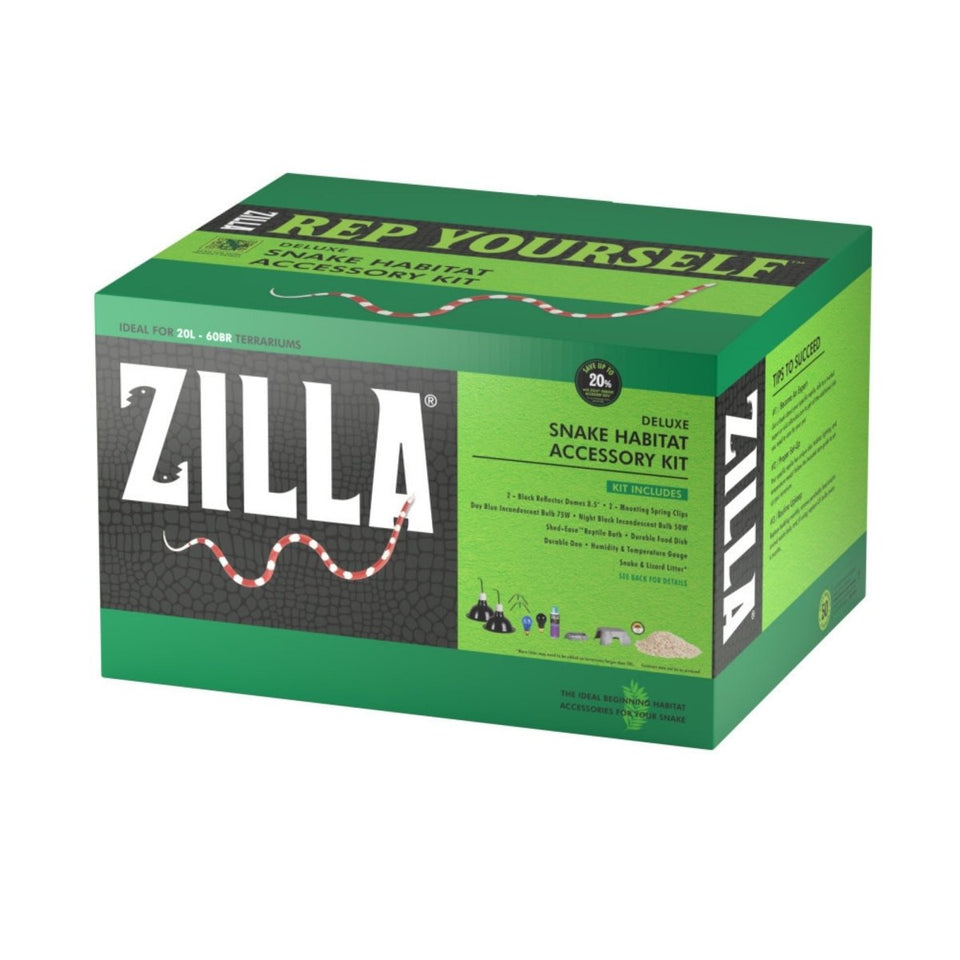 Zilla Snake Habitat Accessory Kit - Complete Starter Kit for Snakes