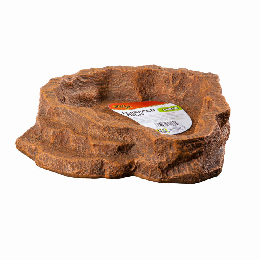 Zilla Terraced Dishes Large - Reptile Food and Water Bowl