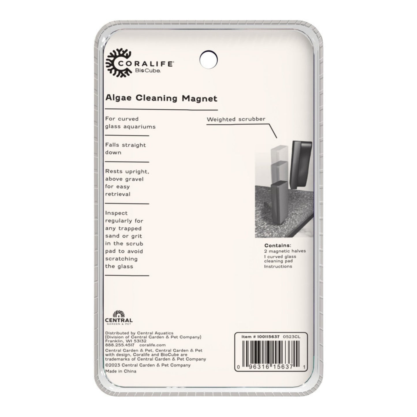 Coralife Biocube Magnet Black and white, 1ea/Small