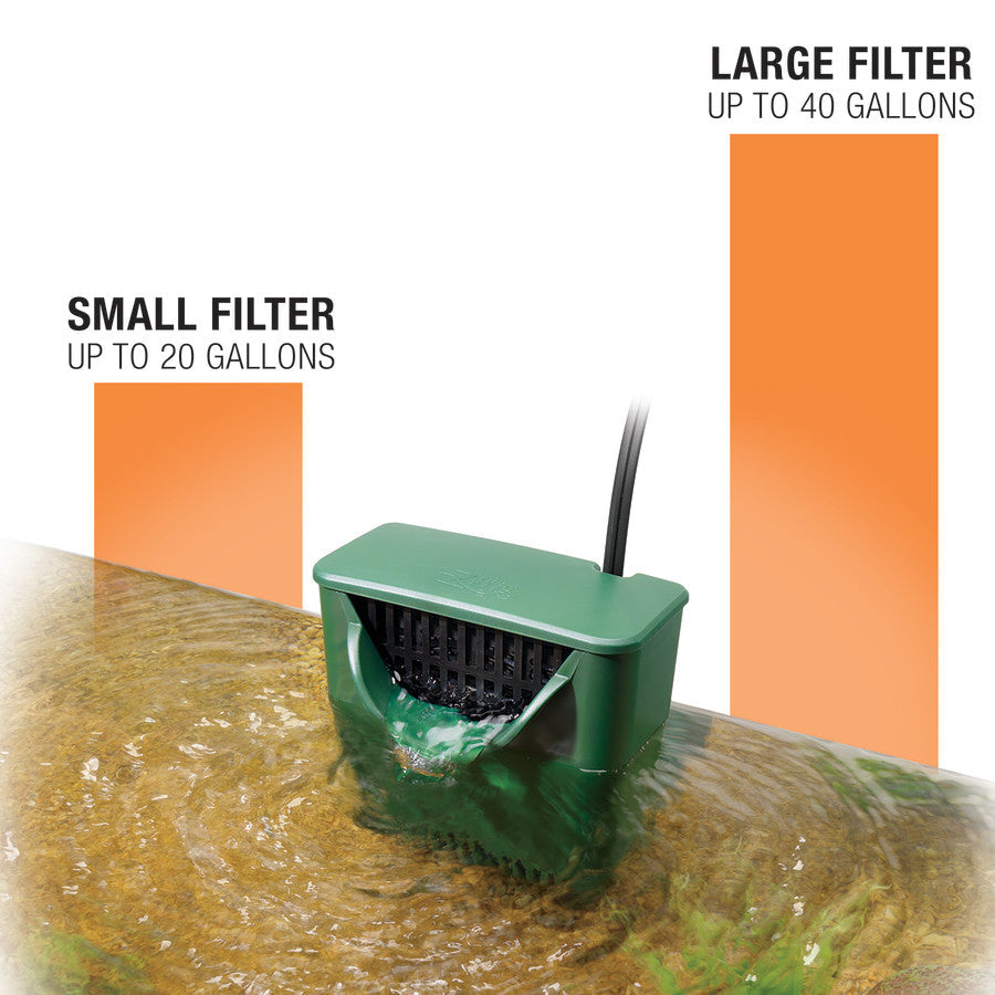 Zilla Aquatic Reptile Internal Filter, 20 gal