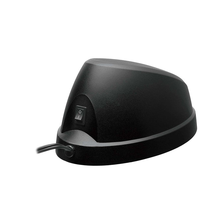 Black Zilla Heat UVB Basking Fixture with a power switch and cord, viewed from a slight angle.