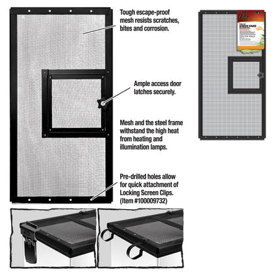 Zilla Fresh Air Screen Cover With Hinged Door 24X12