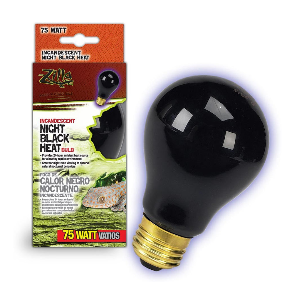 Zilla Incandescent Bulb Night Black, 75W