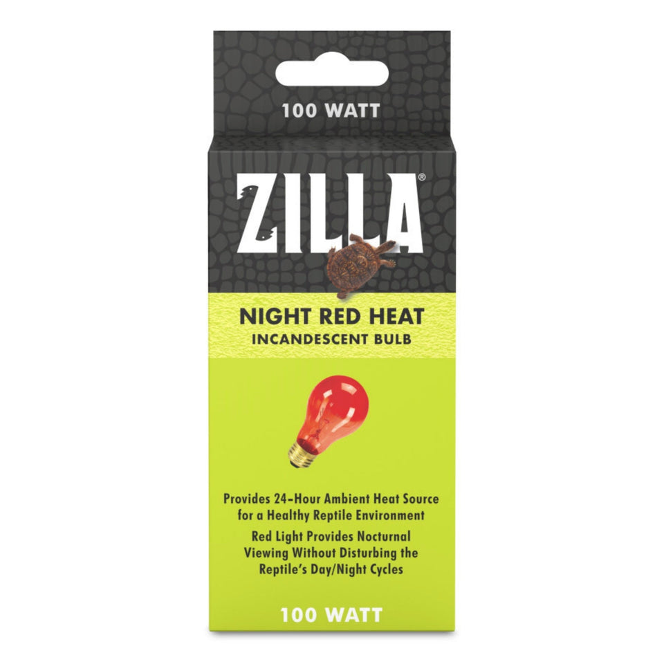 Zilla Incandescent Bulb Night, Red, 100W