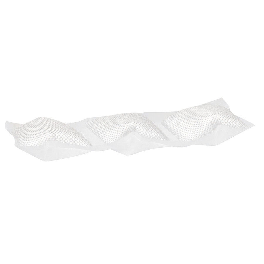 Three white Zilla Water Pillows are connected in a row, showing their mesh texture.