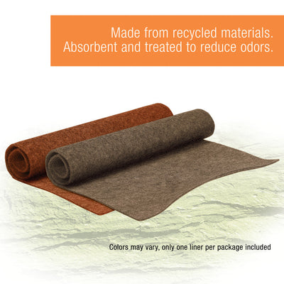 Zilla Reptile Terrarium Liner, Brown, 20 L/29/37 gal