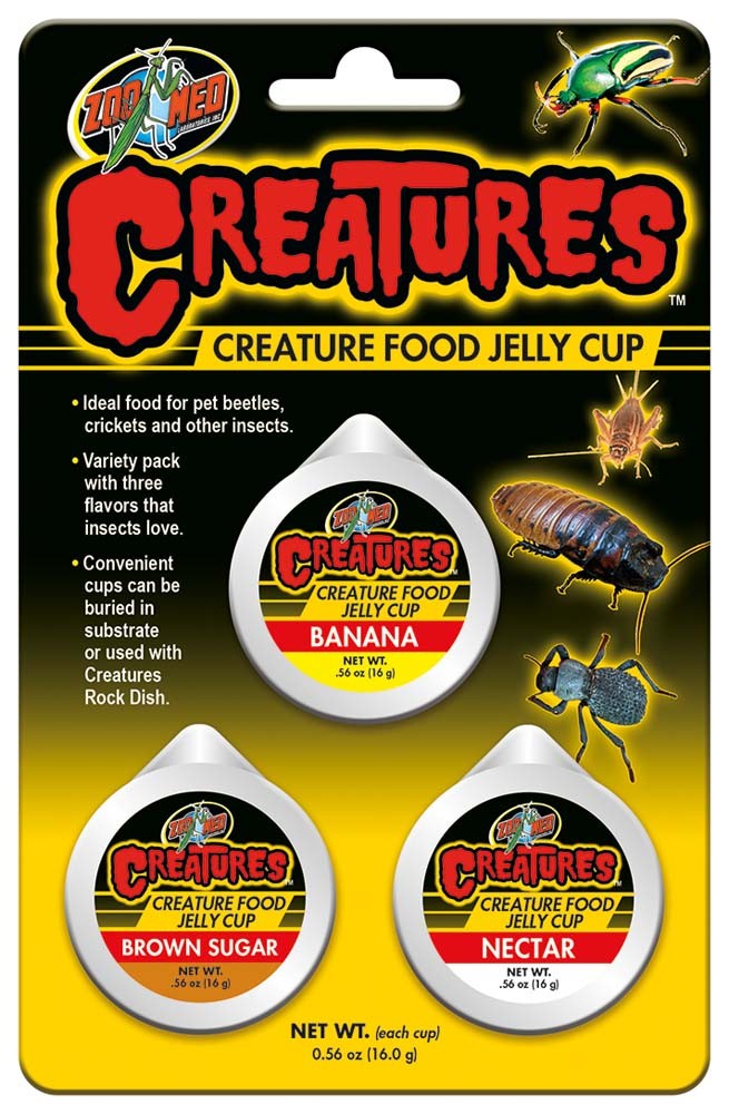 Zoo Med Creatures Food Jelly Cup Variety Pack 3-Pack 0.56 oz