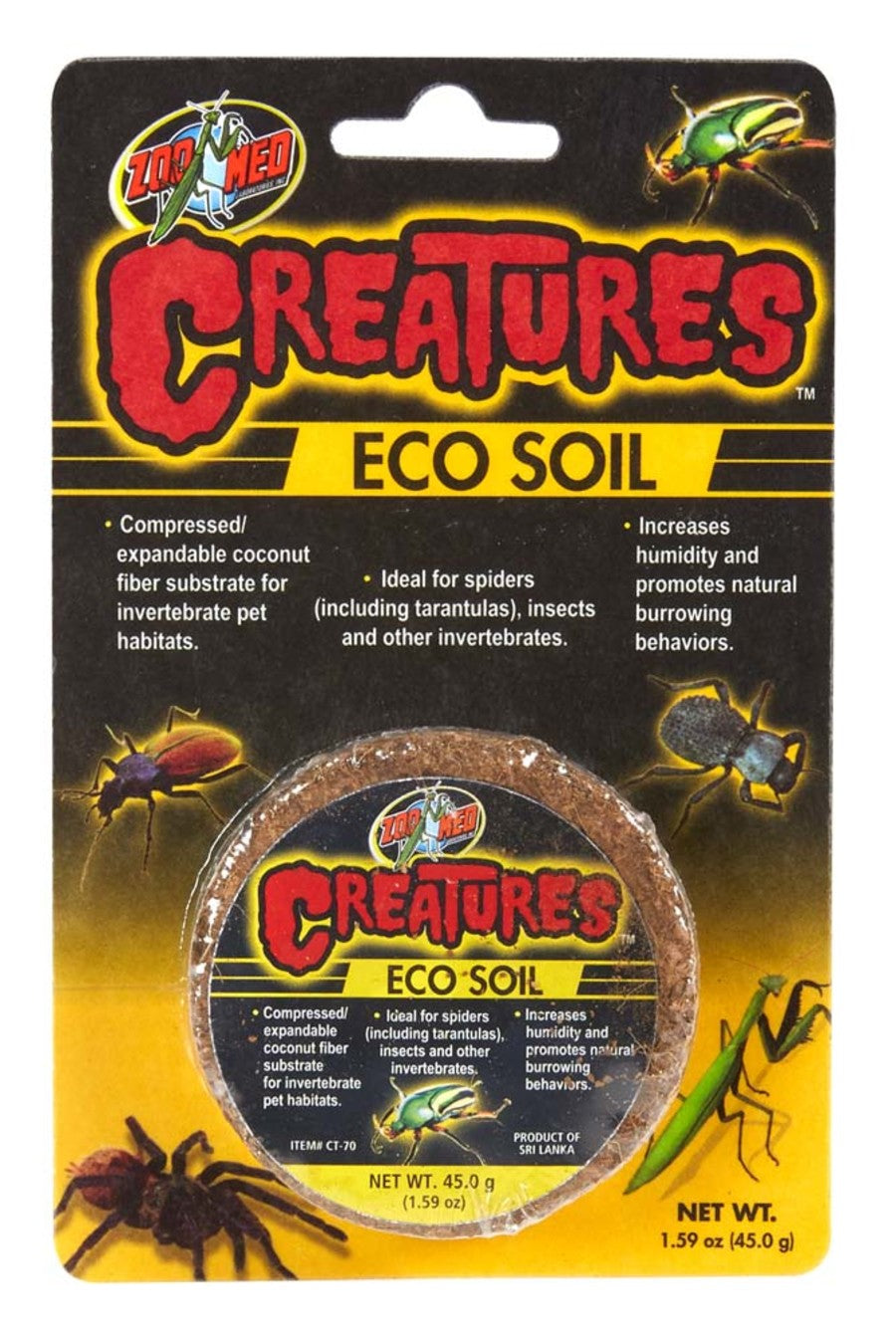 Zoo Med Creature Eco Soil Coconut Fiber Substrate, Brown 45 g, view 3