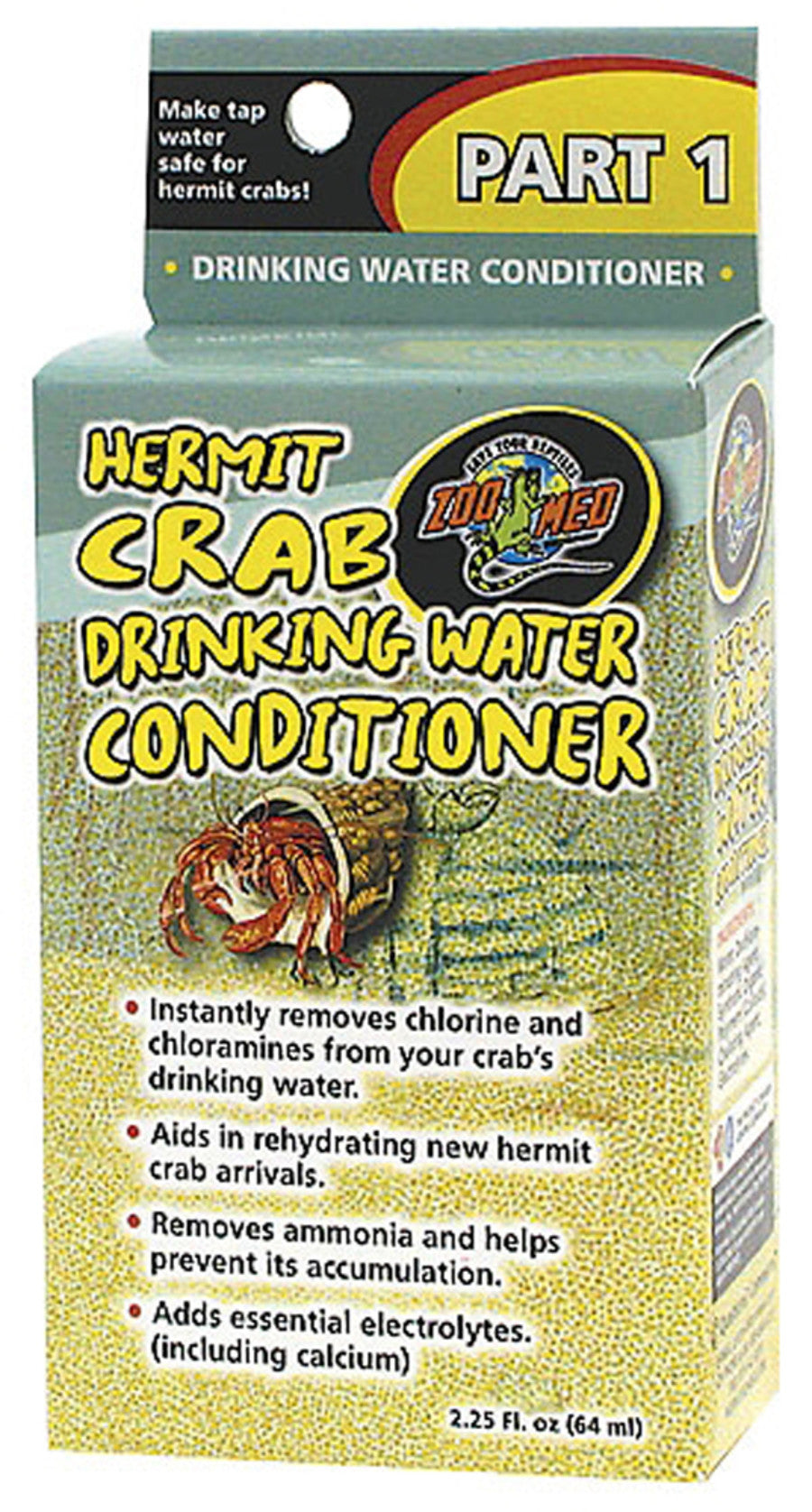 Zoo Med Hermit Crab Drinking Water Conditioner, 2.25 fl oz