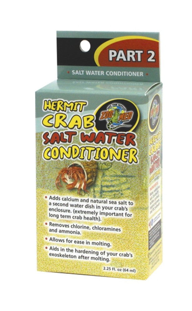 Zoo Med Hermit Crab Salt Water Conditioner 2.25 Fl Oz