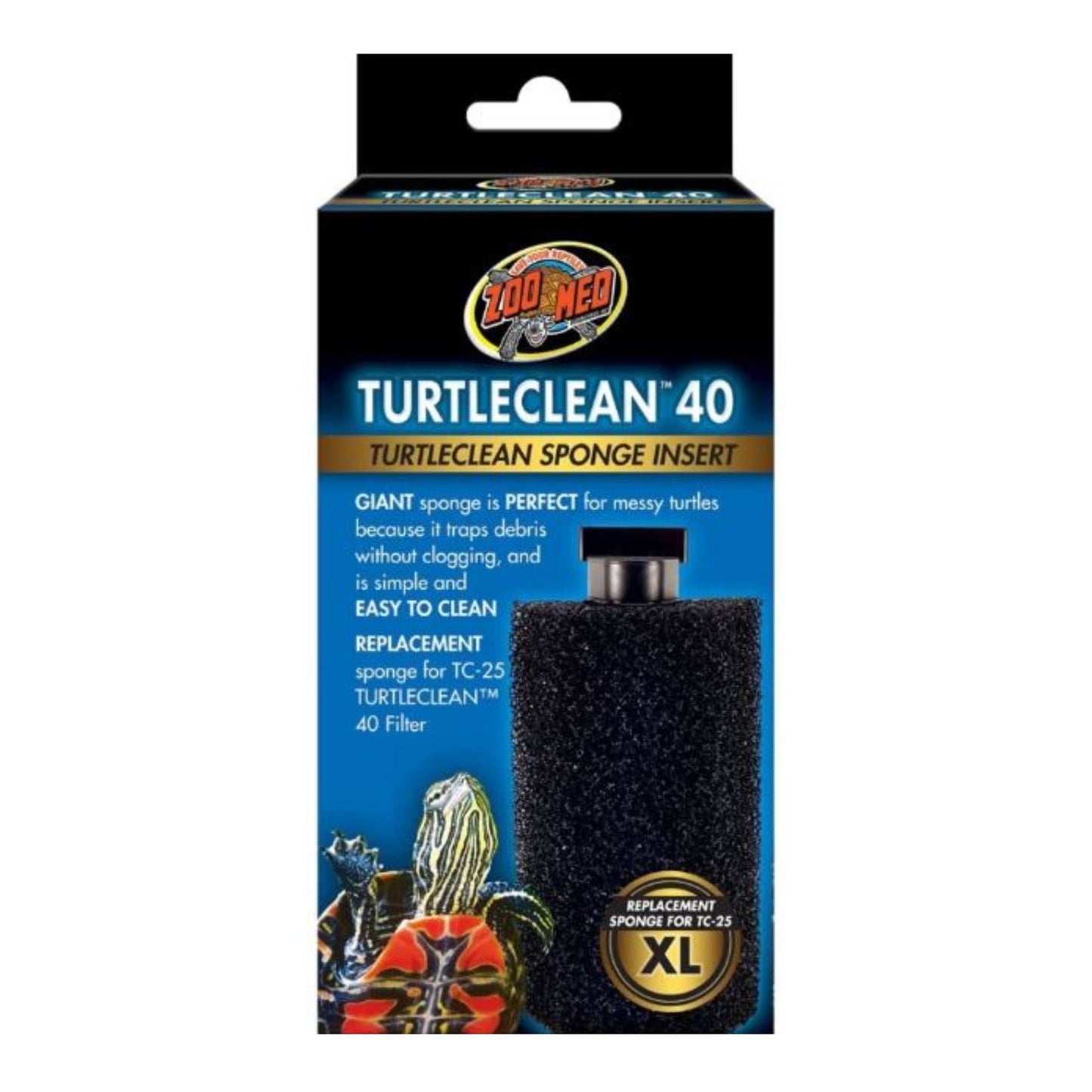 Zoo Med Turtle Clean Replacement Sponge Large - 40G - Pets Perfect