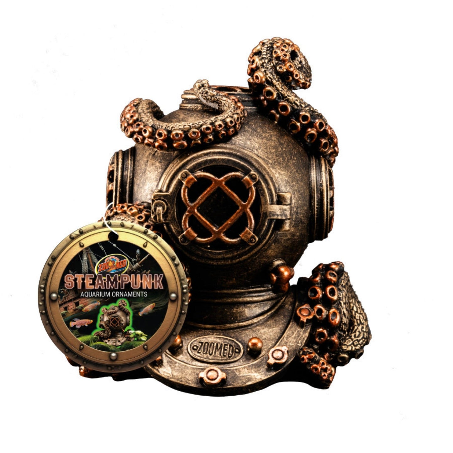 Zoo Med Steampunk Ornament Dive Helmet, 1ea/One Size - Pets Perfect