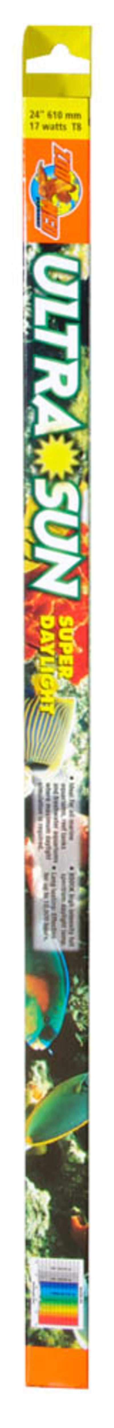 Zoo Med Ultra Sun Trichromatic Super Daylight T8 Lamp, White, 24 in