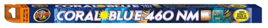 Zoo Med Coral Blue 460 NM T8 Lamp Blue, 1ea/18 in - Pets Perfect